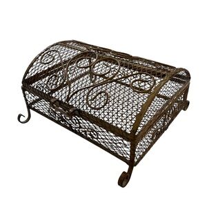 Vintage Style Wire Mesh Jewelry Box